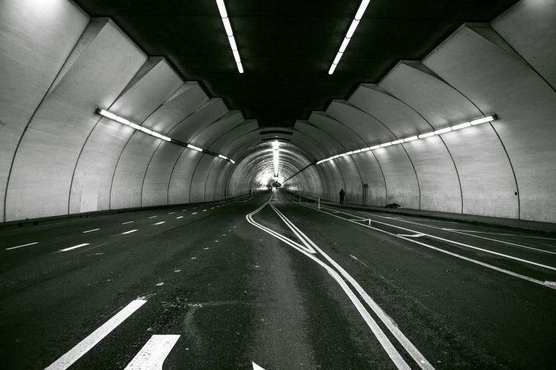A photo of a tunnel