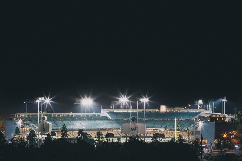A photo of Dodger Stadium