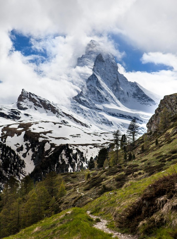 A photo of the Matterhorn in Zermatt, Switzerland.