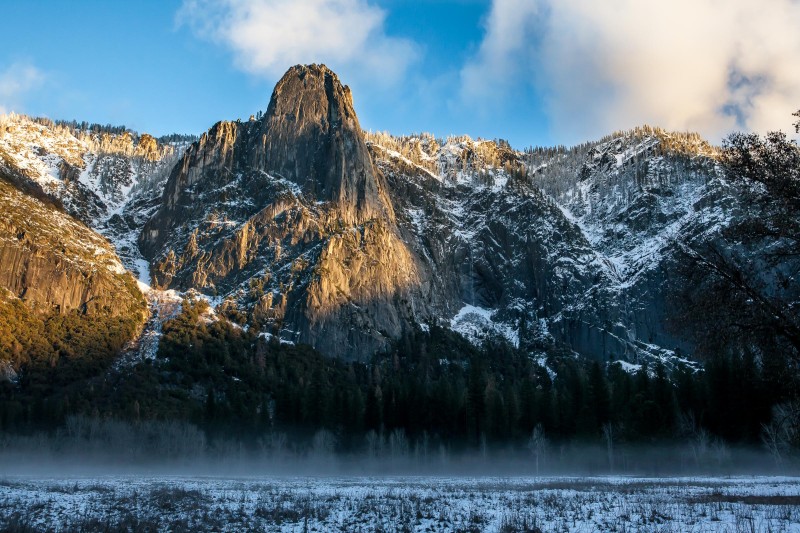 Sentinel Rock in Yosemite Valley